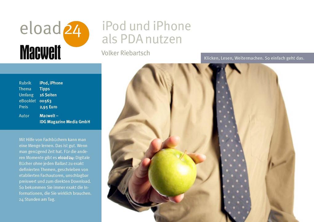 iPod und iPhone als PDA nutzen als eBook Download von