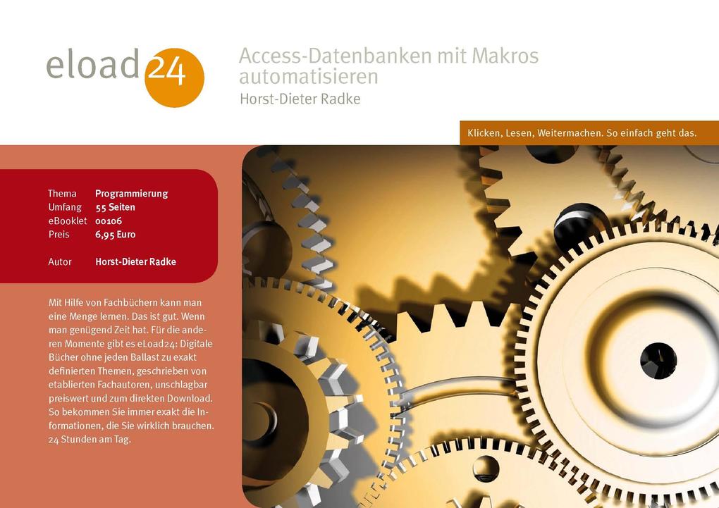 Access-Datenbanken mit Makros automatisieren als eBook Download von Horst-Dieter Radke - Horst-Dieter Radke