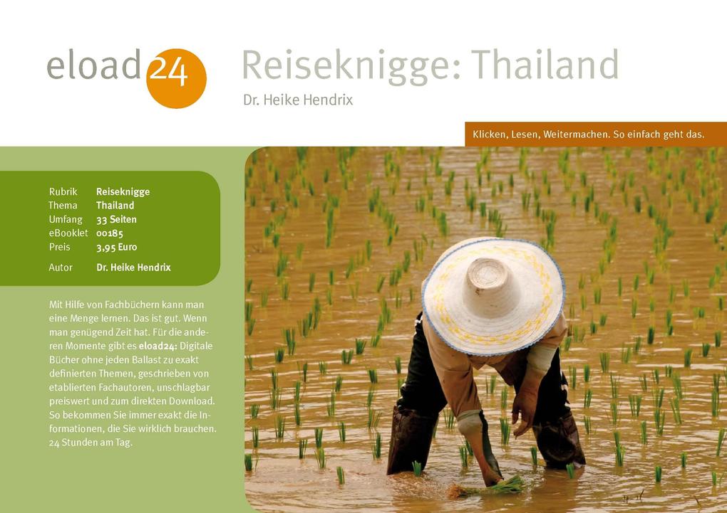Reiseknigge: Thailand als eBook Download von Heike Hendrix - Heike Hendrix
