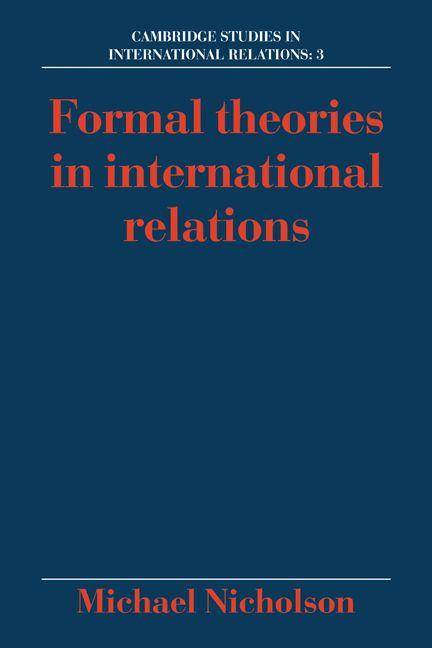 Formal Theories in International Relations