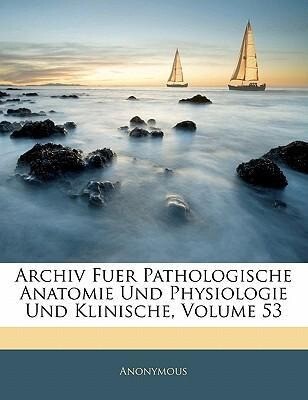 Archiv Fuer Pathologische Anatomie Und Physiologie Und Klinische, Dreiundfuenfzigster Band als Taschenbuch von Anonymous