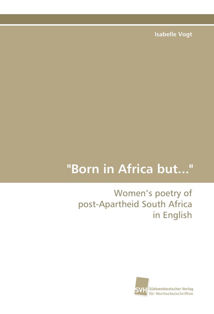 'Born in Africa but...'