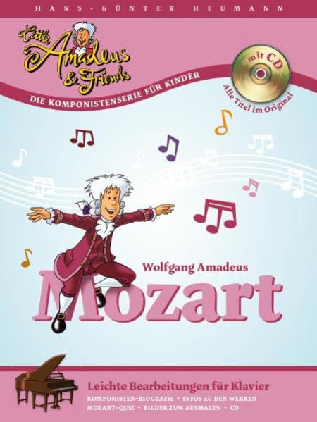 Mozart Leichte Bearbeitungen für Klavier m. Audio-CD