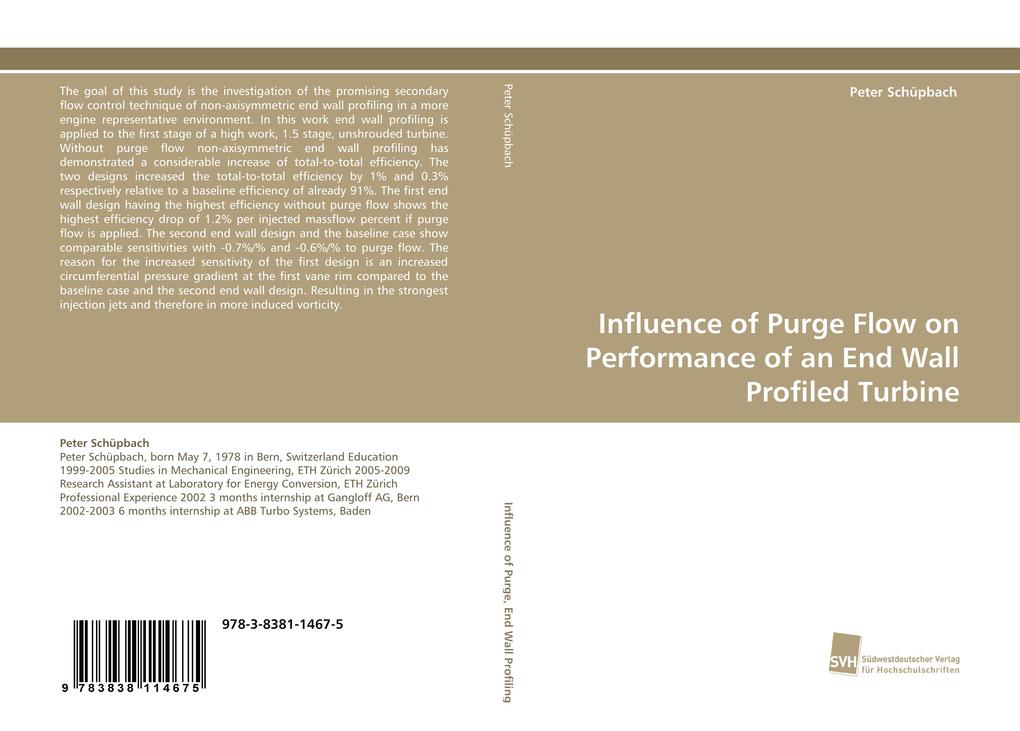 Influence of Purge Flow on Performance of an End Wall Profiled Turbine