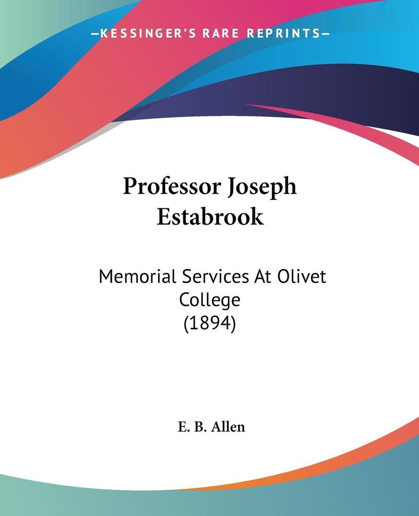 Professor Joseph Estabrook