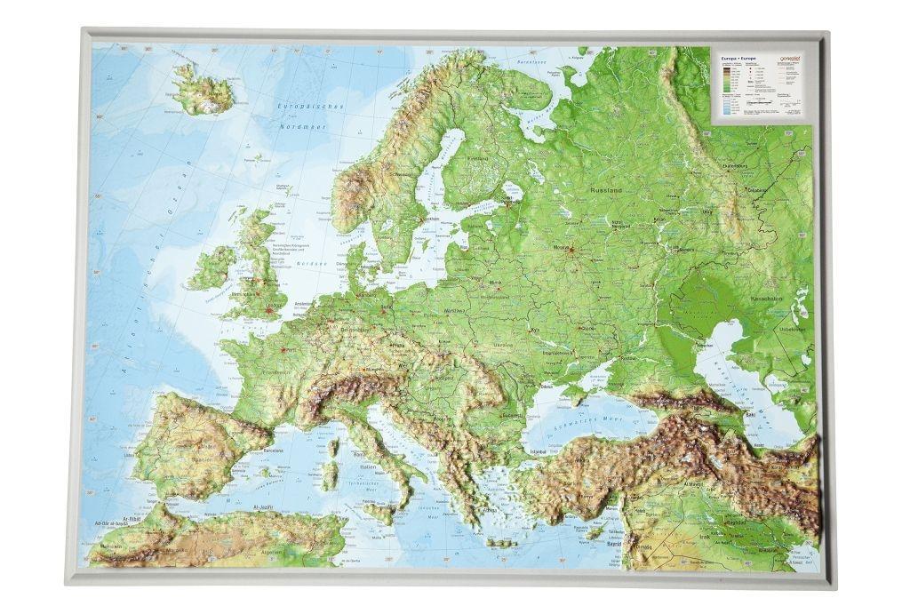 georelief Vertriebs GbR Reliefkarte Europa Klein 1 , 16 000