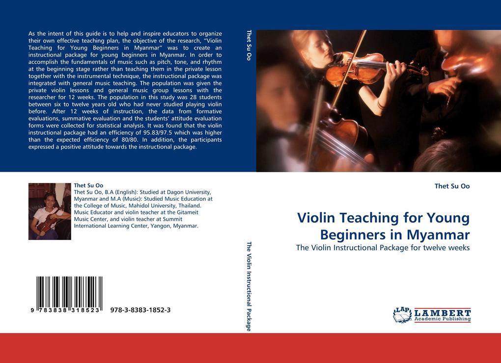 Violin Teaching for Young Beginners in Myanmar