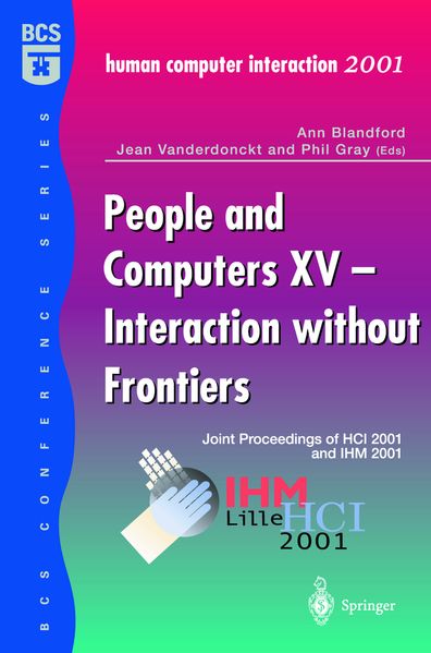 People and Computers XV - Interaction without Frontiers