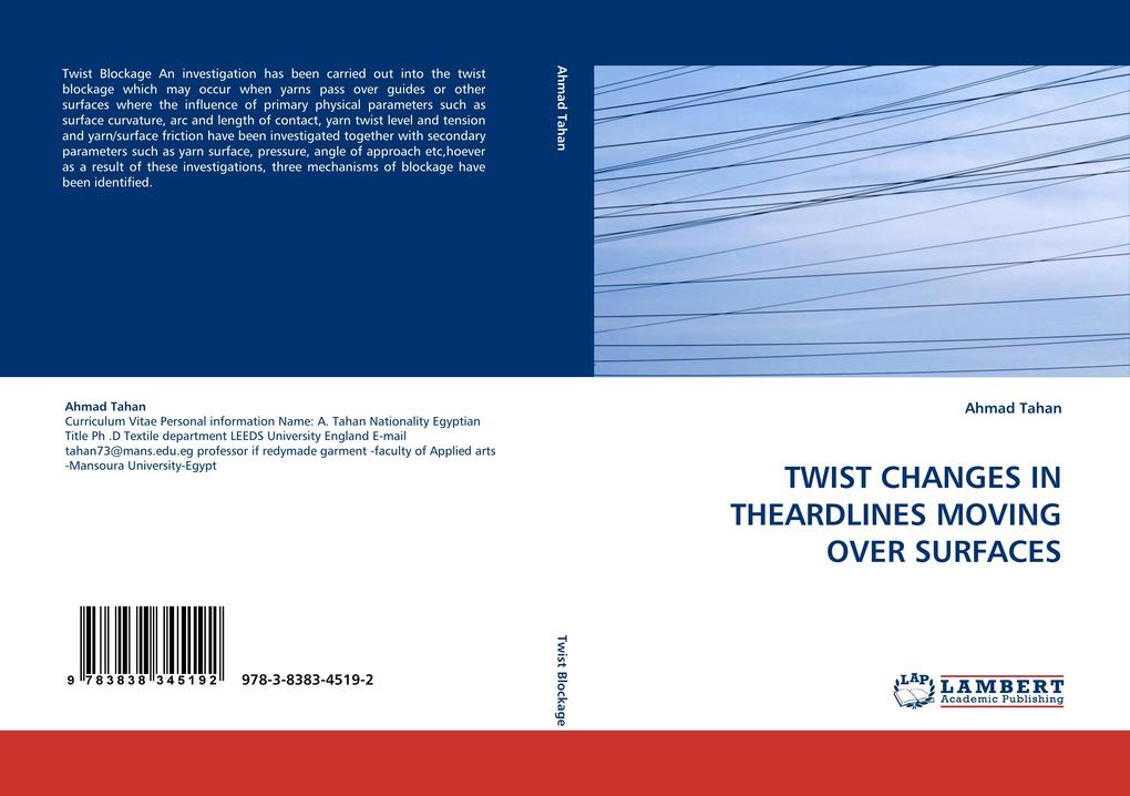 TWIST CHANGES IN THEARDLINES MOVING OVER SURFACES