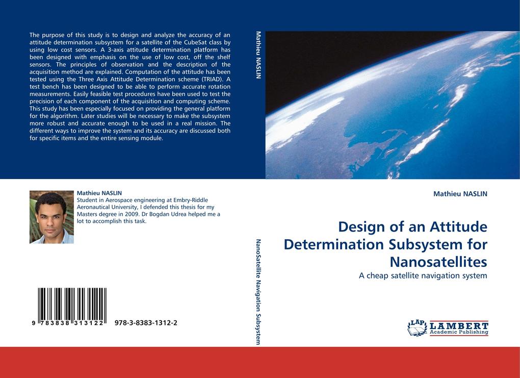 Design of an Attitude Determination Subsystem for Nanosatellites - Mathieu NASLIN
