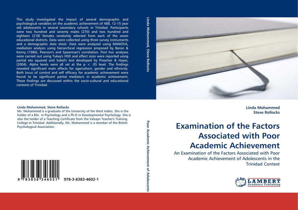 Examination of the Factors Associated with Poor Academic Achievement