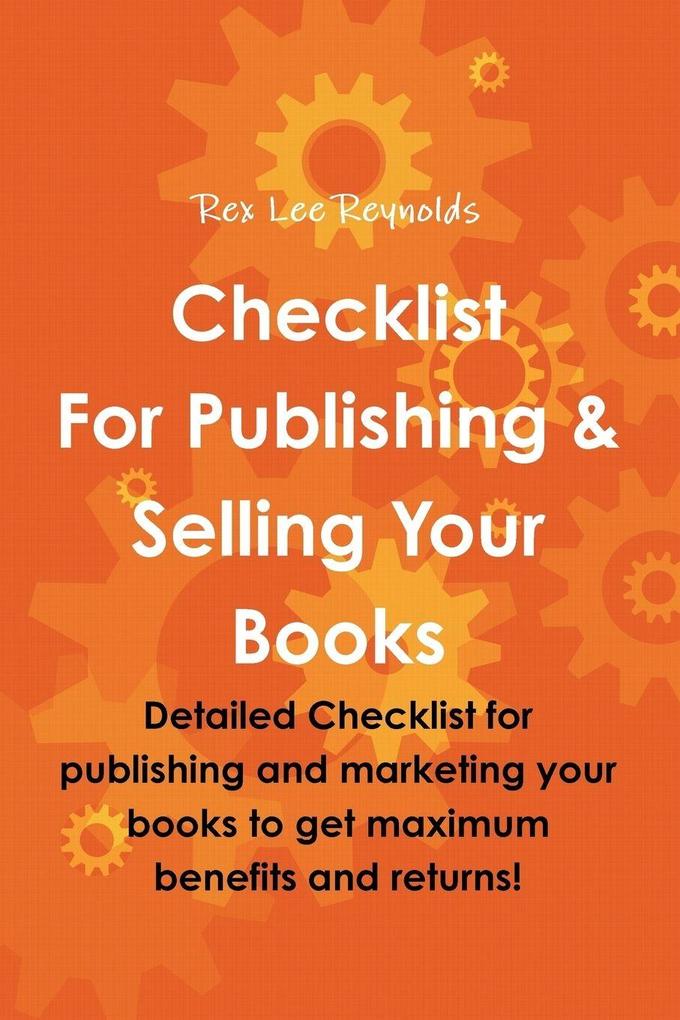 Checklist For Publishing & Selling Your Books