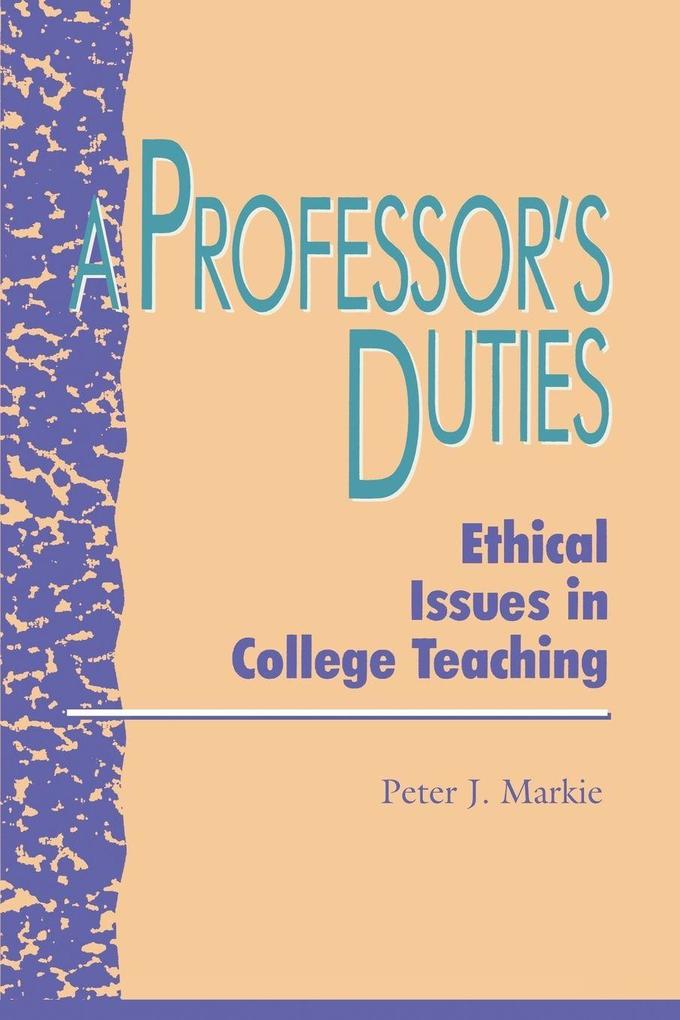 Professor's Duties