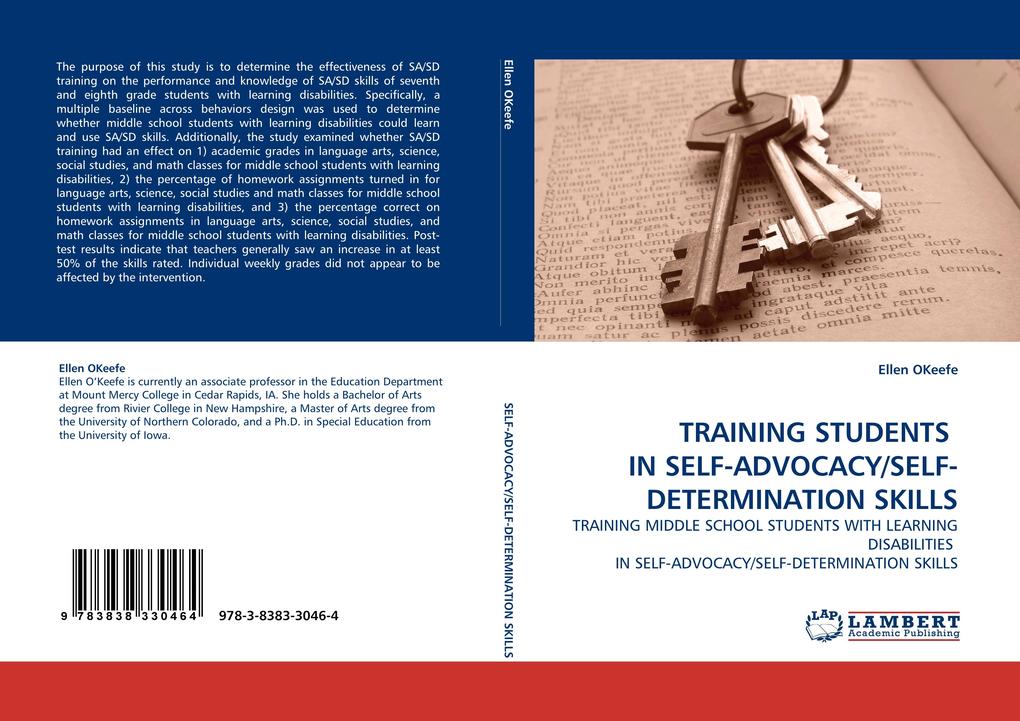 TRAINING STUDENTS IN SELF-ADVOCACY/SELF-DETERMINATION SKILLS
