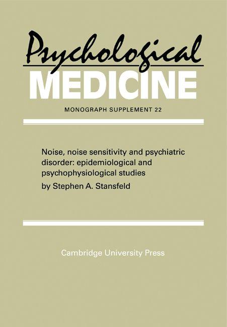 Noise Noise Sensitivity and Psychiatric Disorder
