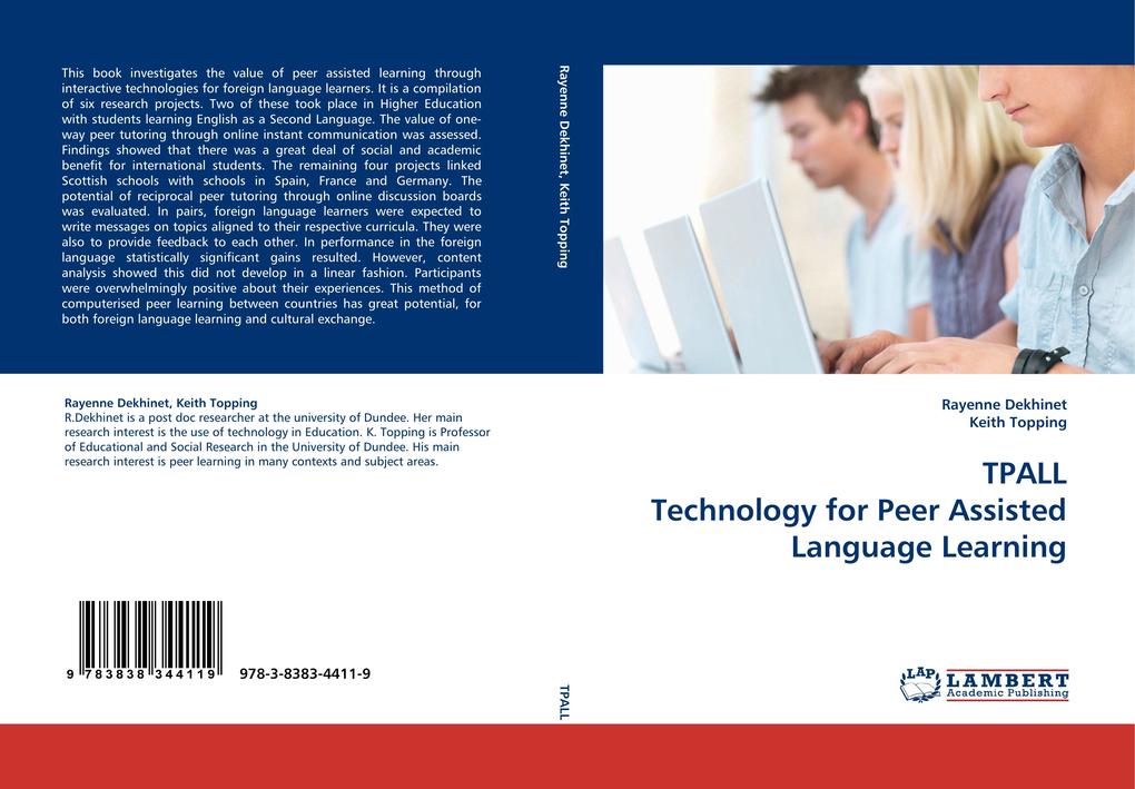 TPALL Technology for Peer Assisted Language Learning - Rayenne Dekhinet/ Keith Topping