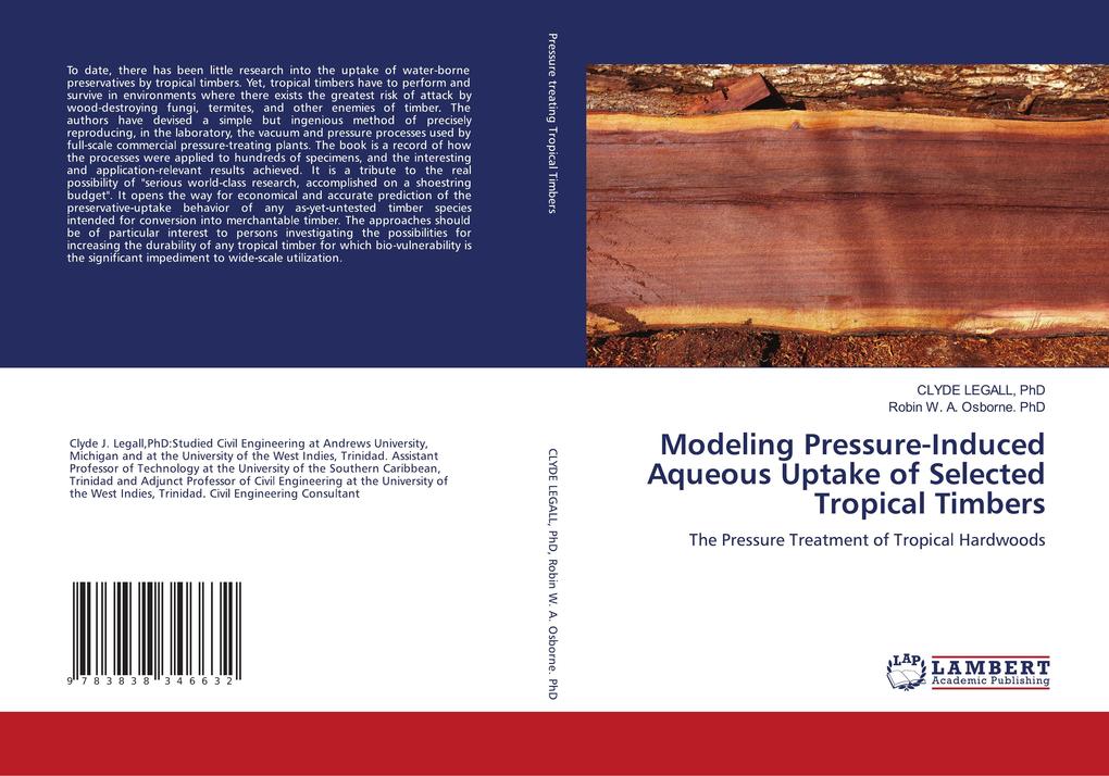 Modeling Pressure-Induced Aqueous Uptake of Selected Tropical Timbers