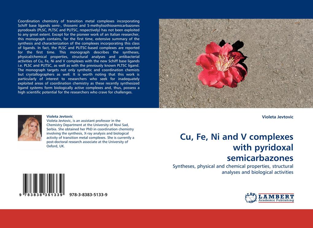 Cu Fe Ni and V complexes with pyridoxal semicarbazones