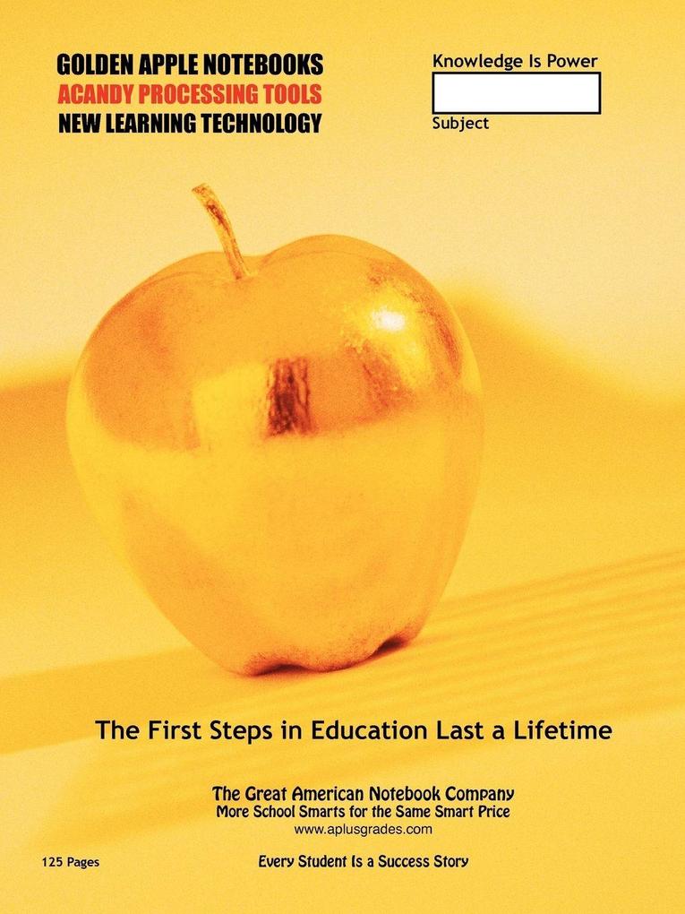 SMARTGRADES School Notebooks with Study Skills GOLDEN APPLE 2N1