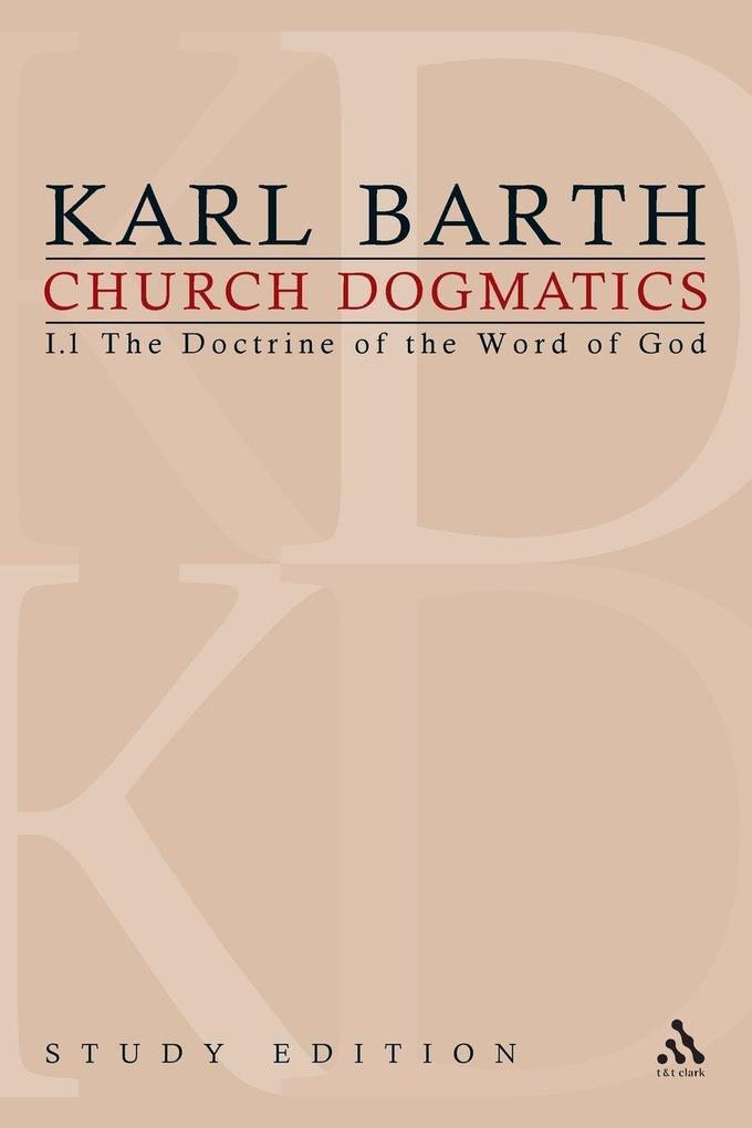 Church Dogmatics Study Edition 1