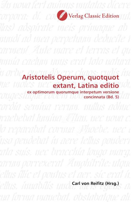 Aristotelis Operum quotquot extant Latina editio
