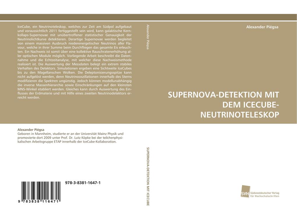 SUPERNOVA-DETEKTION MIT DEM ICECUBE-NEUTRINOTELESKOP