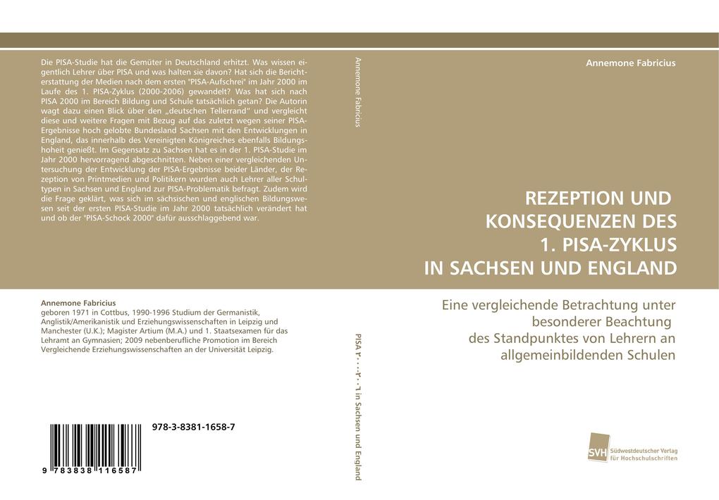 REZEPTION UND KONSEQUENZEN DES 1. PISA-ZYKLUS IN SACHSEN UND ENGLAND
