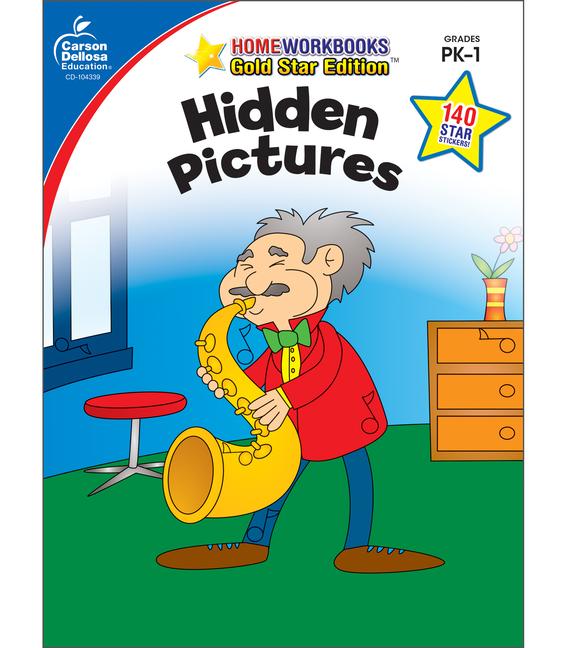 Hidden Pictures Grades Pk - 1: Gold Star Edition Volume 6