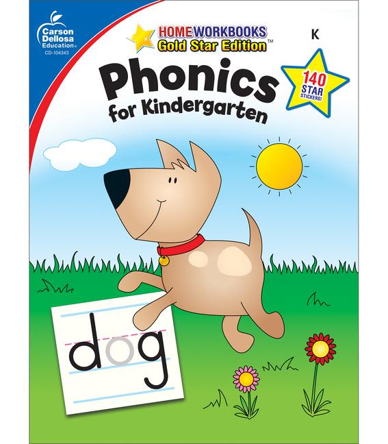 Phonics for Kindergarten Grade K: Gold Star Edition Volume 12