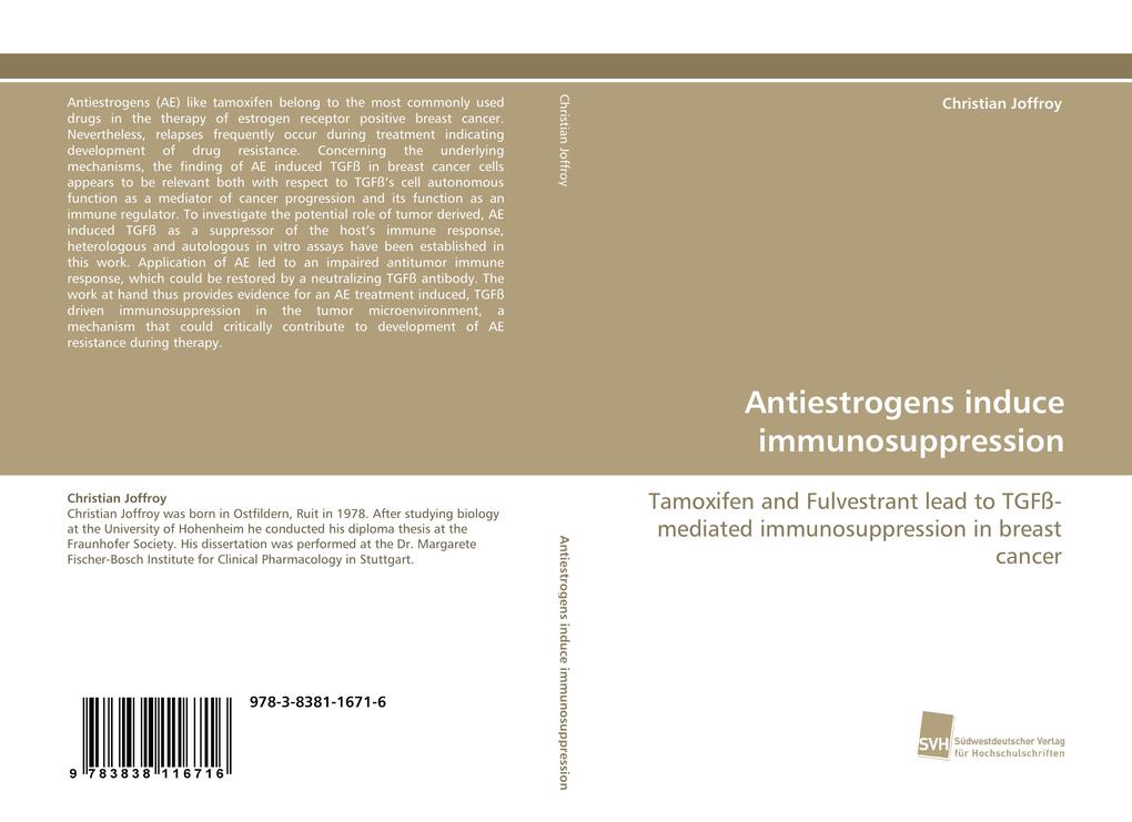 Antiestrogens induce immunosuppression