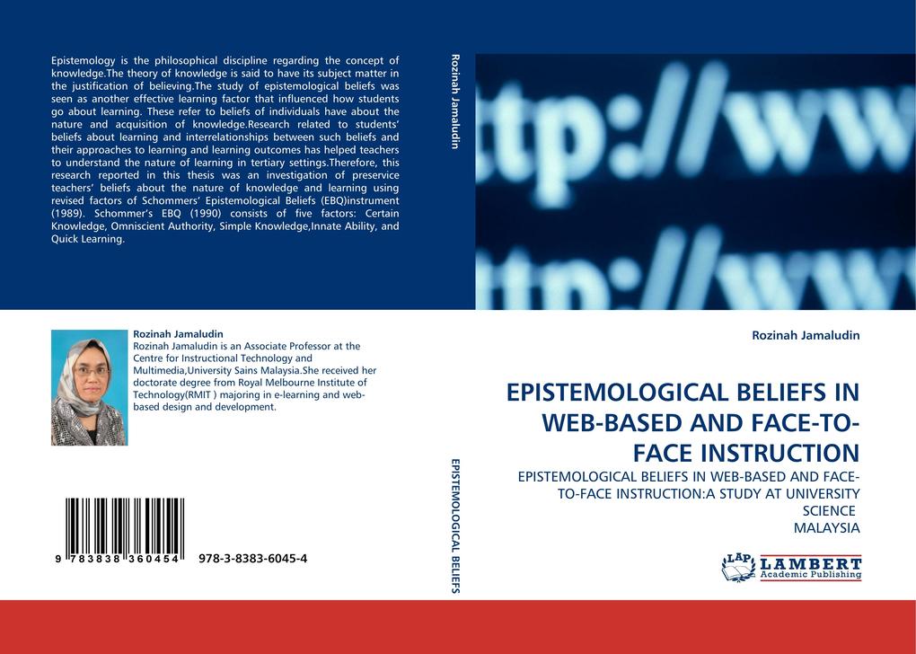 EPISTEMOLOGICAL BELIEFS IN WEB-BASED AND FACE-TO-FACE INSTRUCTION