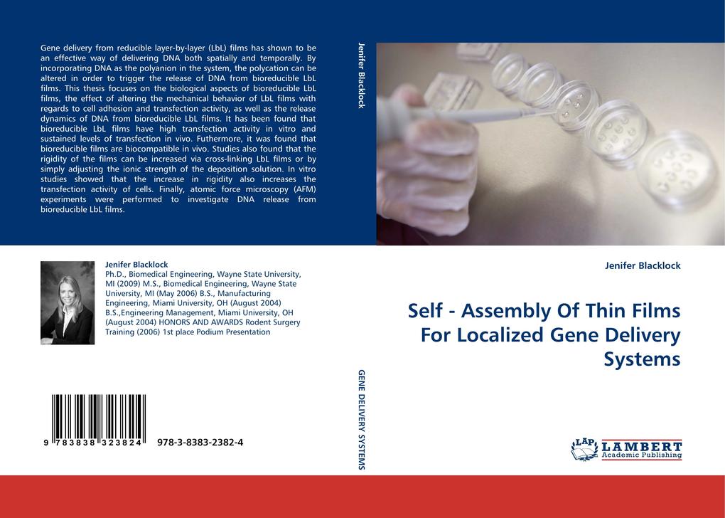 Self - Assembly Of Thin Films For Localized Gene Delivery Systems
