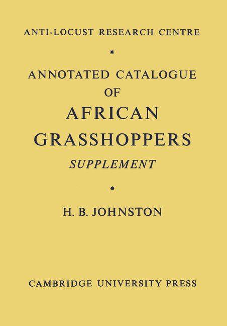 Annotated Catalogue of African Grasshoppers