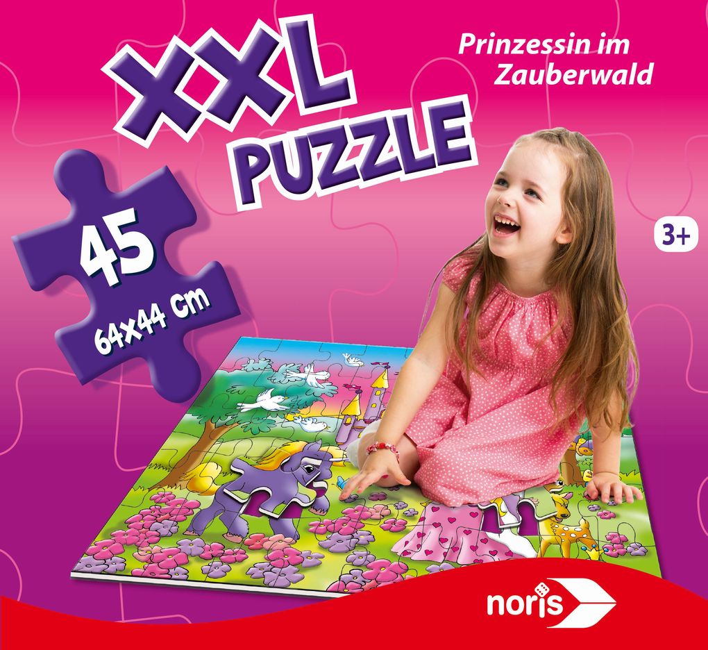 Noris Spiele - XXL Puzzle Prinzessin im Zauberwald