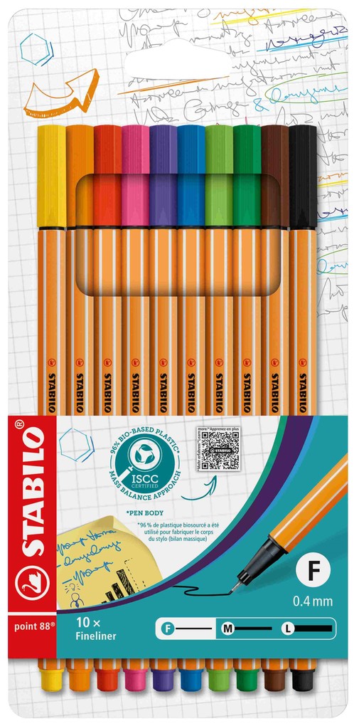 STABILO Fineliner point 88, 10er Kartonetui