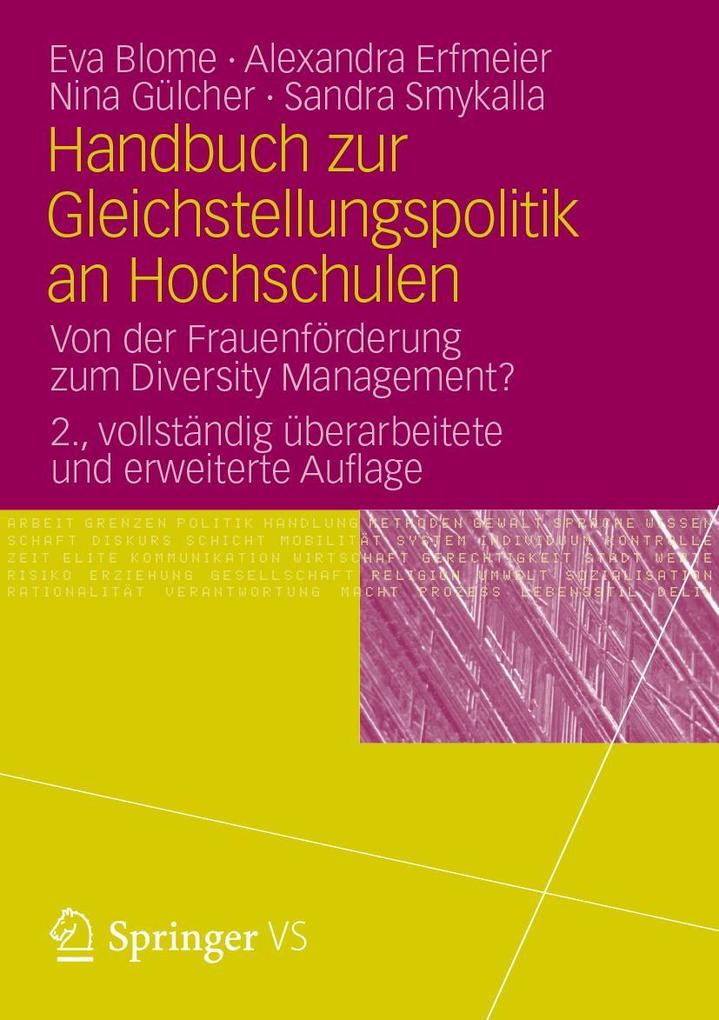 Handbuch zur Gleichstellungspolitik an Hochschulen