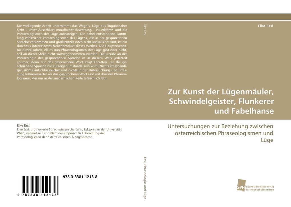 Zur Kunst der Lügenmäuler Schwindelgeister Flunkerer und Fabelhanse