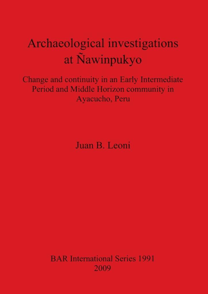 Archaeological investigations at Ñawinpukyo