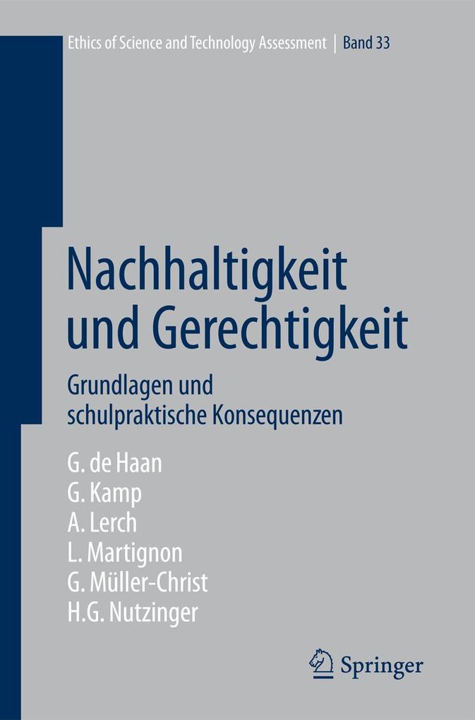 Nachhaltigkeit und Gerechtigkeit - Laura Martignon/ Achim Lerch/ Georg Kamp/ Georg Müller-Christ/ Gerhard de Haan
