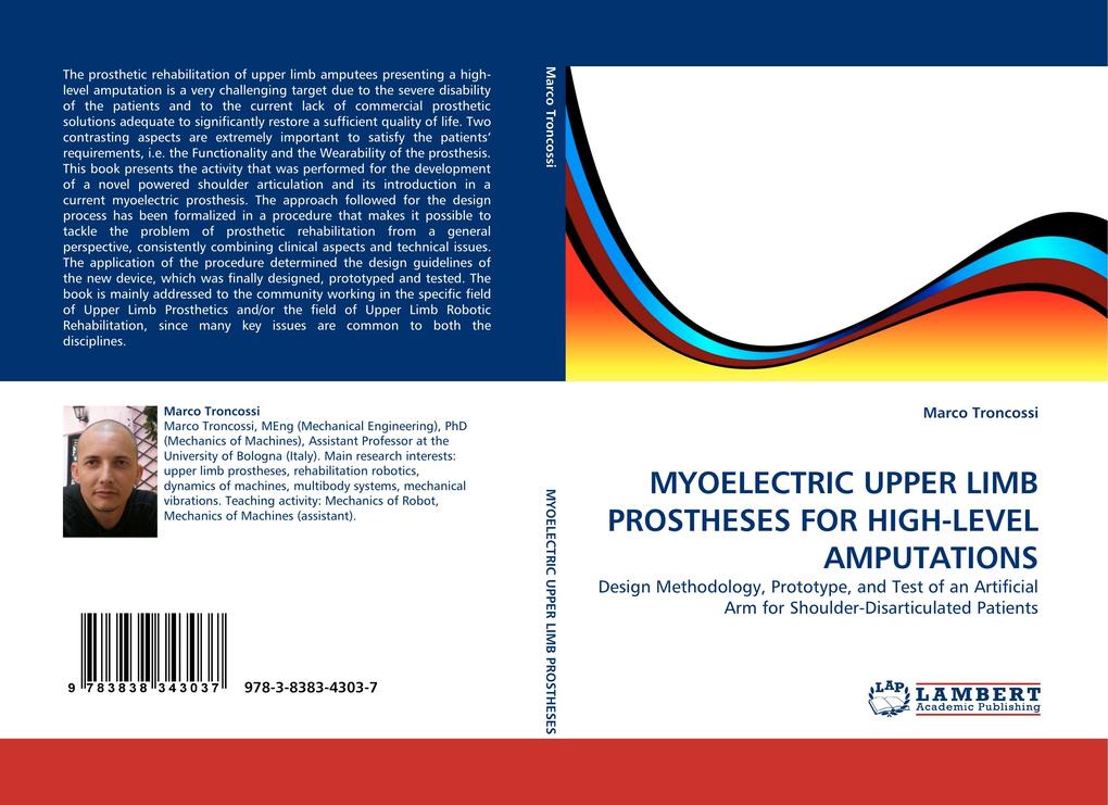 MYOELECTRIC UPPER LIMB PROSTHESES FOR HIGH-LEVEL AMPUTATIONS