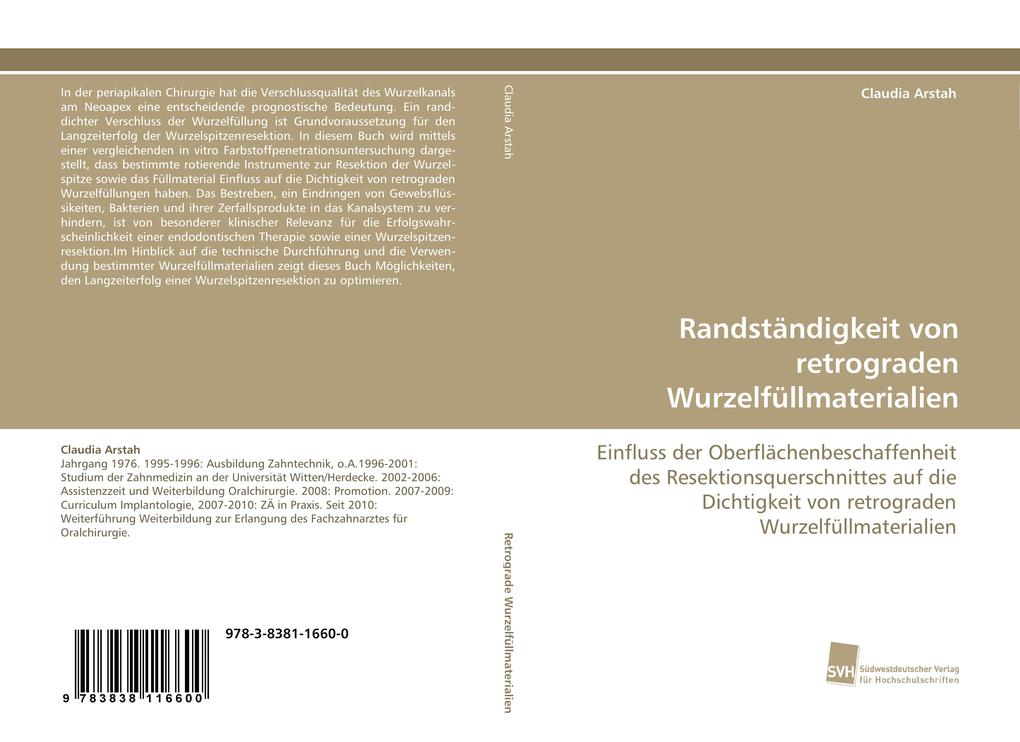 Randständigkeit von retrograden Wurzelfüllmaterialien