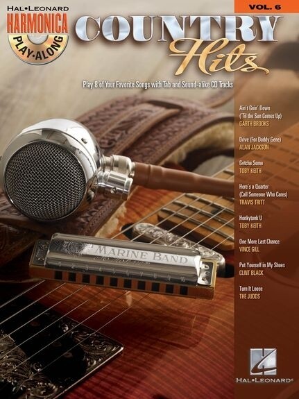 Country Hits: Harmonica Play-Along Volume 6 [With CD (Audio)]