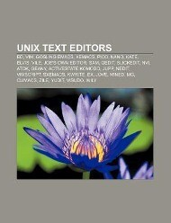 Unix text editors