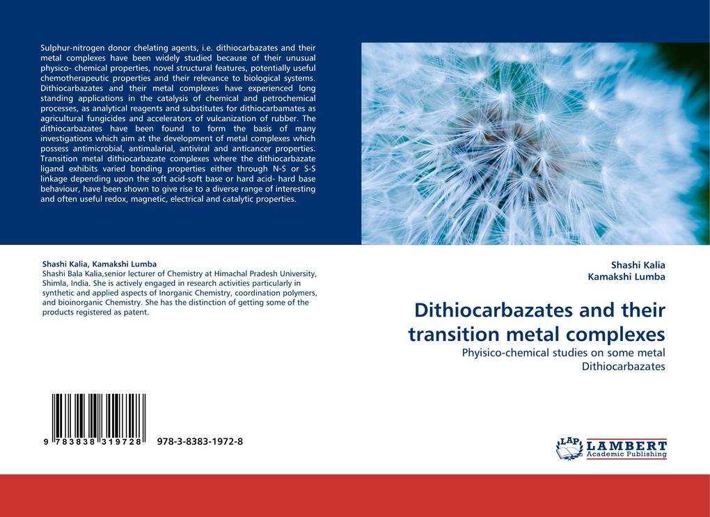 Dithiocarbazates and their transition metal complexes