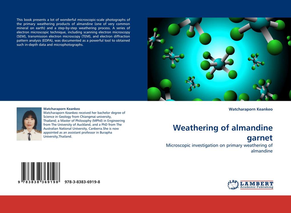 Weathering of almandine garnet