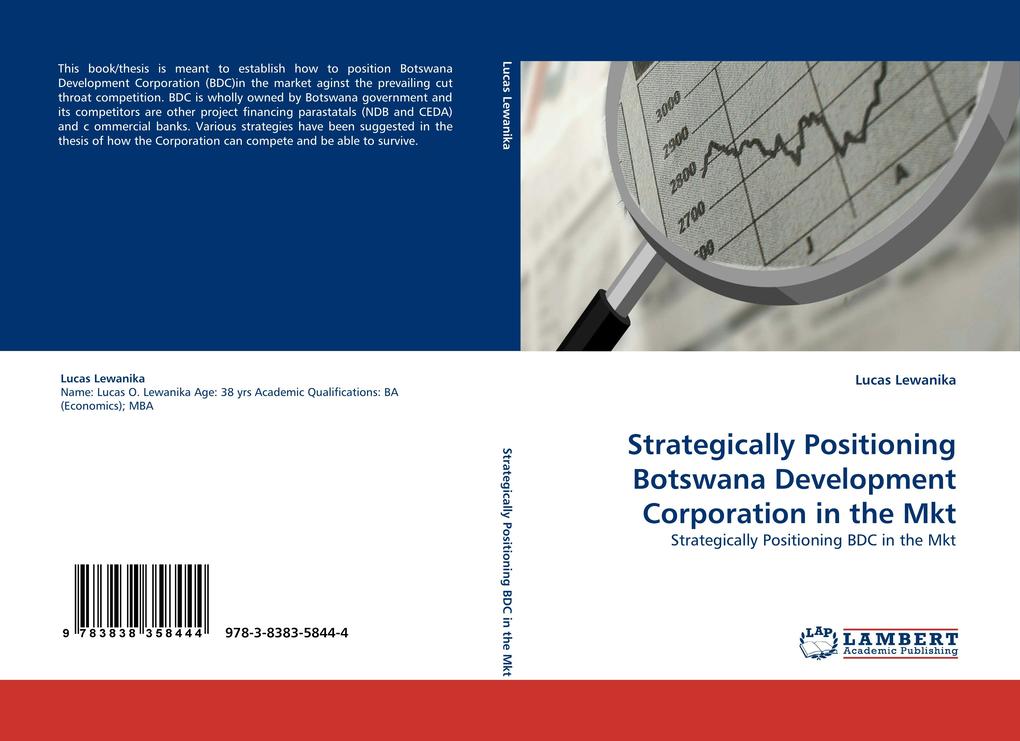 Strategically Positioning Botswana Development Corporation in the Mkt