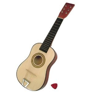 Bino 86553 - Musico Gitarre 23 Zoll mit 6 Saiten braun Kindergitarre