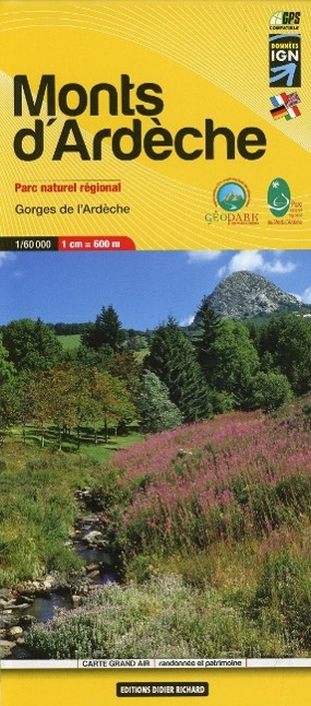 Libris Wanderkarte 11. Monts d'Ardèche 1 : 60 000