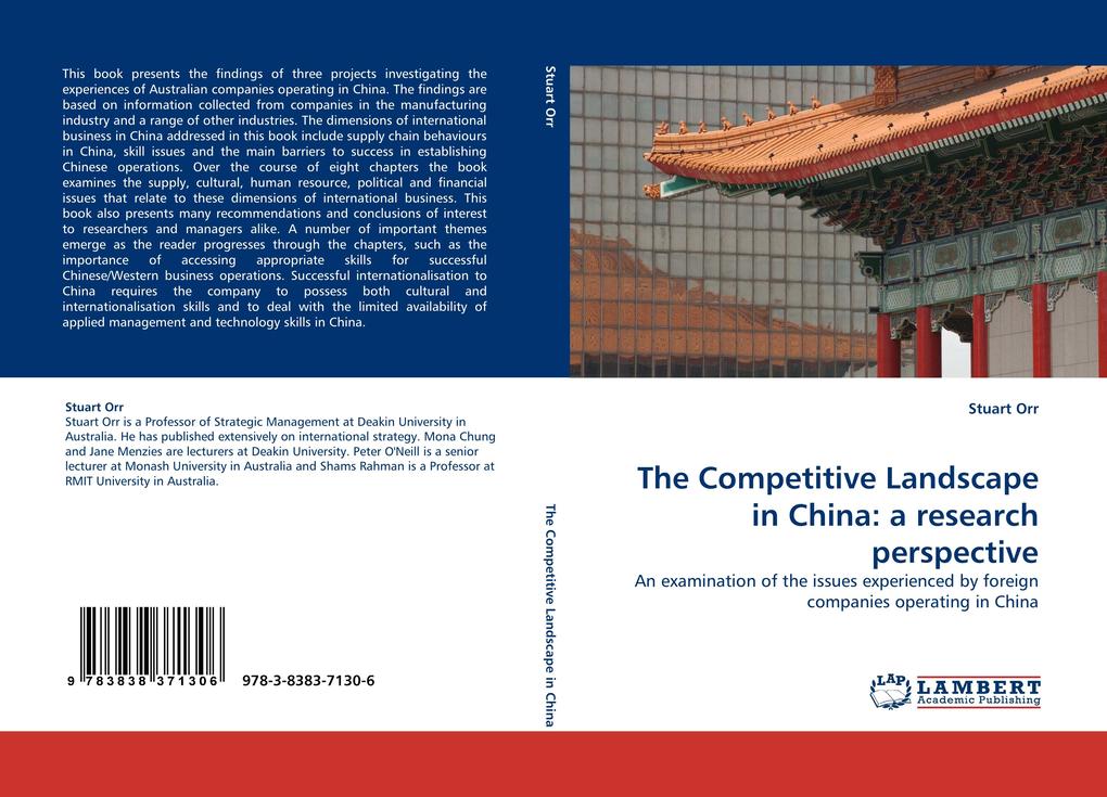 The Competitive Landscape in China: a research perspective