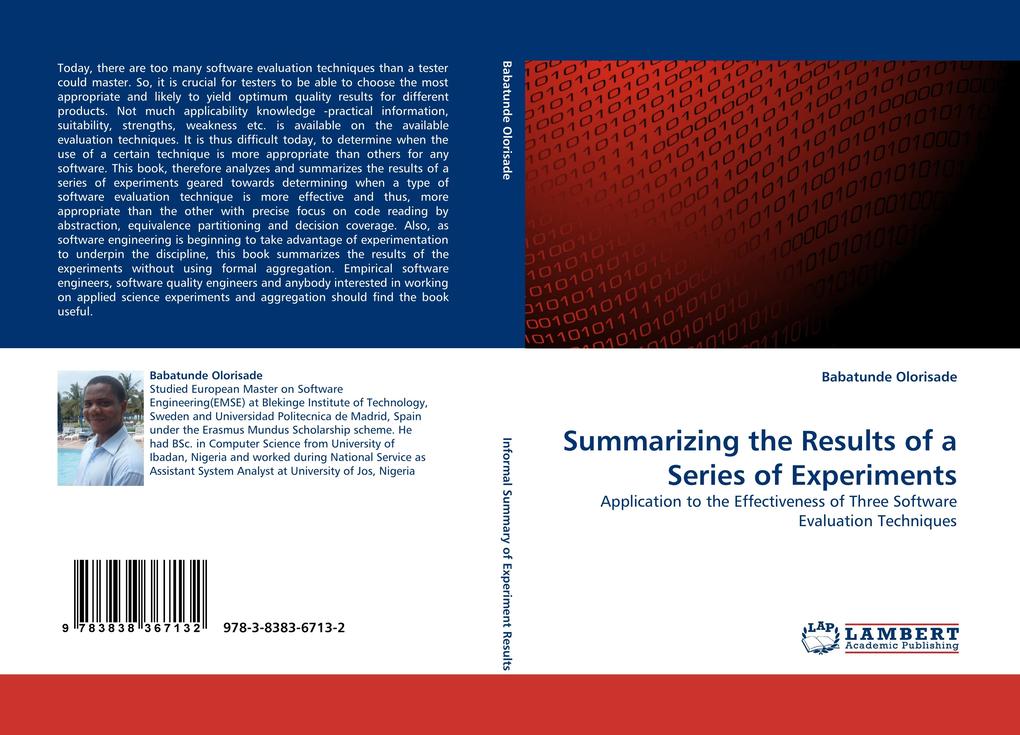 Summarizing the Results of a Series of Experiments